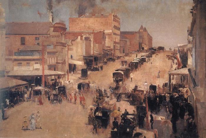 Tom roberts Allegro con brio:Bourke Street